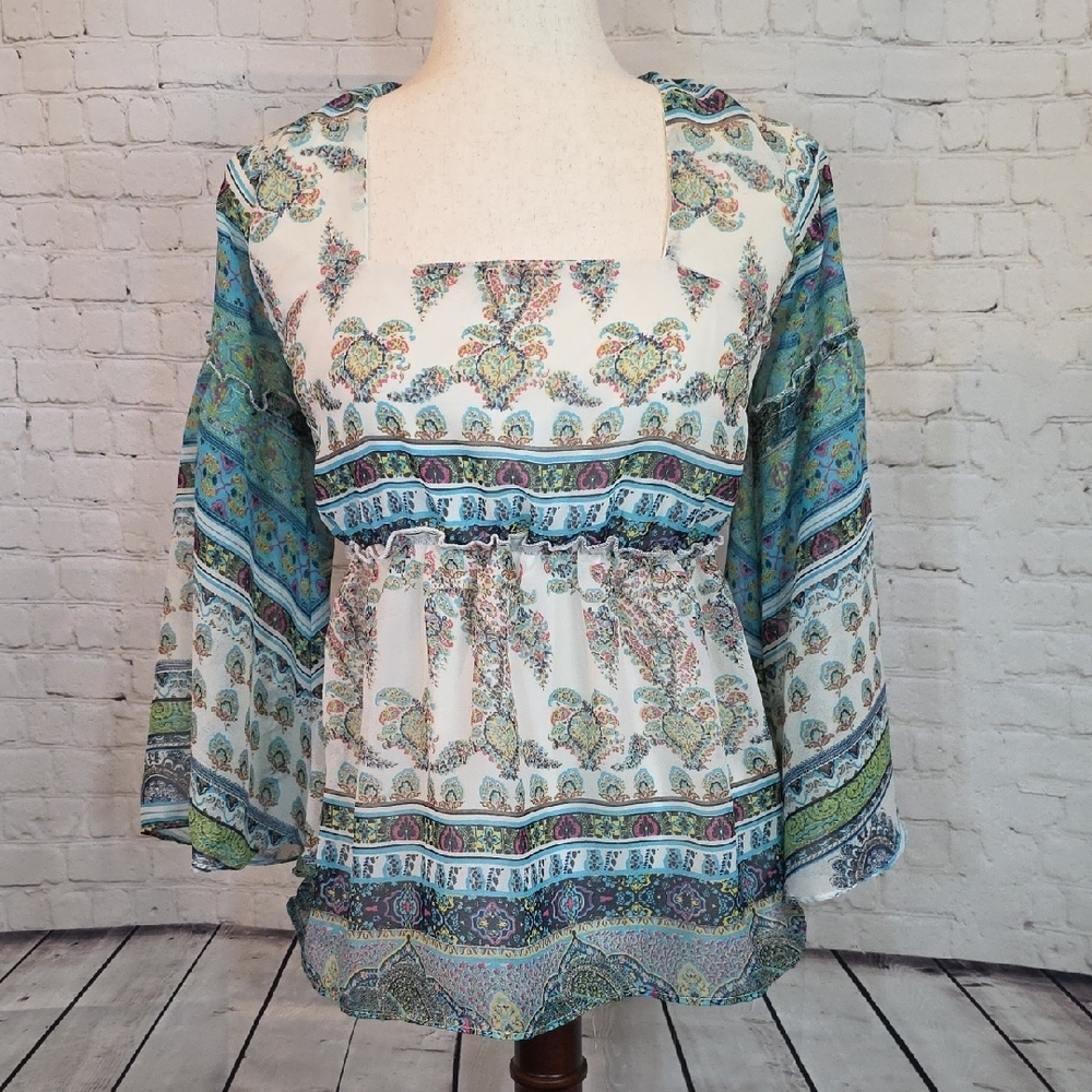 Rebellion‎ Multicolor Boho Blouse